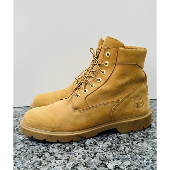Timberland 19079 Leather Round Toe Lace Up Ankle Work Mens Boots Size 11 Wheat main image 15
